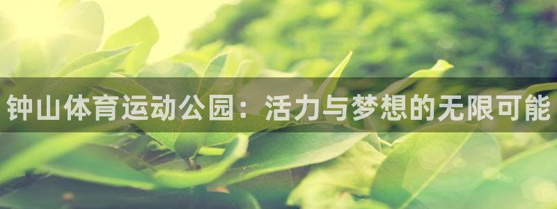 利记官方正版app集团logo：钟山体育运动公园：活
