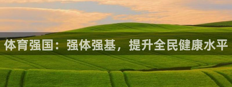 利记官方正版app代理：体育强国：强体强基，提升全民