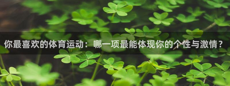 利记官方正版app官网：你最喜欢的体育运动：哪一项最